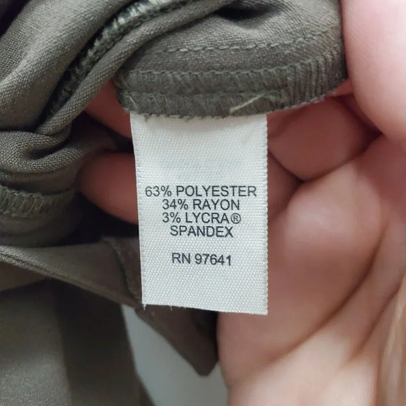 J. Jill Women's Brown Stretch Flat Front Casual Fit Cropped Leg Dress Pants Sz 8 - Picture 7 of 8